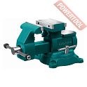 Тиски слесарные поворотные 140х273 мм KRAFTOOL Reversible