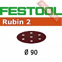 Шлифовальные круги FESTOOL Rubin 2 STF D90/6 P120 RU2/50