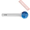 Борфреза твердосплавная с покрытием Blue-Tec форма D 25х23,5х6х68 мм насечка HP-3 LENZ LZBD 115 C3