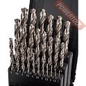 Набор спиральных сверл по металлу HSS-G 1-13х12-101 мм цилиндрический хвостовик 25 шт D.BOR DIN338 DE W-011-141025108D-T