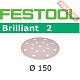 Шлифовальный круг FESTOOL Brilliant 2 STF D150/16 P220 BR2/100