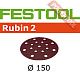 Шлифовальный круг FESTOOL Rubin 2 STF D150/16 P80 RU2/50