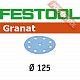 Шлифовальный круг FESTOOL Granat STF D125/90 P360 GR/100