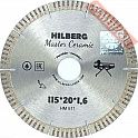 Диск алмазный по плитке 115х20 мм турбосегментный HILBERG Master Ceramic