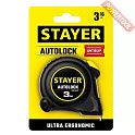 Рулетка измерительная 3 м 16 мм с метрической шкалой STAYER Autolock 3 м