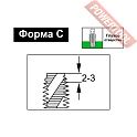 Метчик машинный для глухих отверстий по металлу HSS-Co M4х0,7 DIN376 D.BOR Spiral TCT-462-040-070