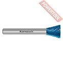 Борфреза твердосплавная с покрытием Blue-Tec форма N 3х5х3х38 мм насечка HP-3 KARNASCH 11.5096-005