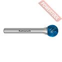 Борфреза твердосплавная с покрытием Blue-Tec форма D 12х11х6х56 мм насечка HP-3 KARNASCH 11.5031-083