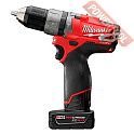 Аккумуляторная ударная дрель-шуруповерт MILWAUKEE M12 CPD-402C FUEL