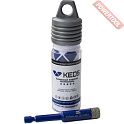 Коронка алмазная по керамограниту 12х40 мм Hex 1/4 с воском KEOS Pro DC12SKT